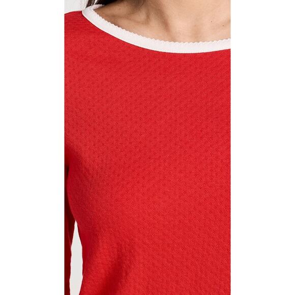 We Are Cozyland Ellie Long Sleeve Tee in Cherry - S - Picture 5 of 5